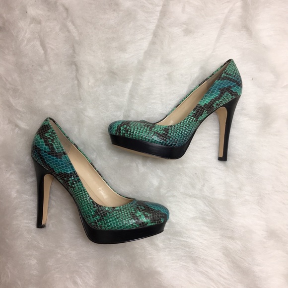 calvin klein snakeskin heels